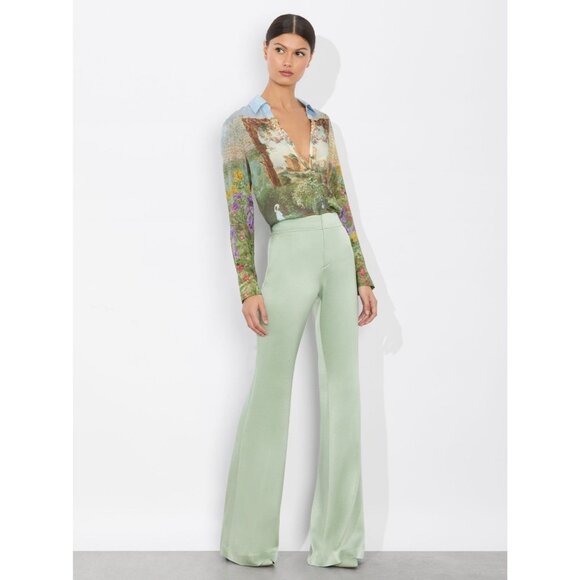 Alice + Olivia Eloise Dusk To Dawn Silk Blouse NWT $350 - Picture 5 of 14